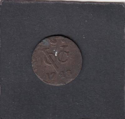 Beschrijving: Duit V.O.C. West Friesland S224